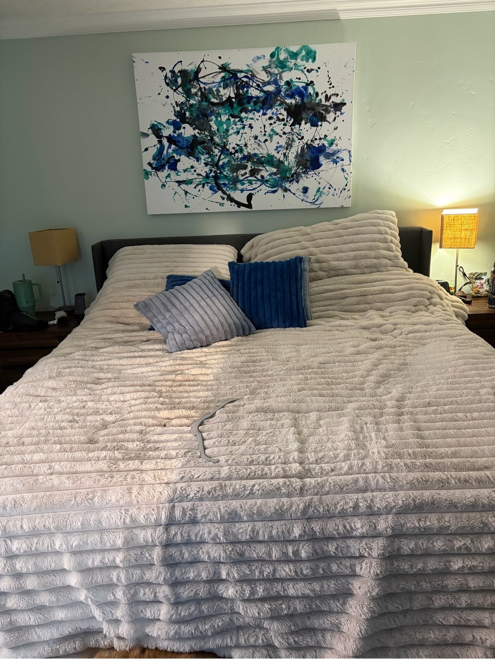 Frye Plush Ribbed King Size Comforter Set